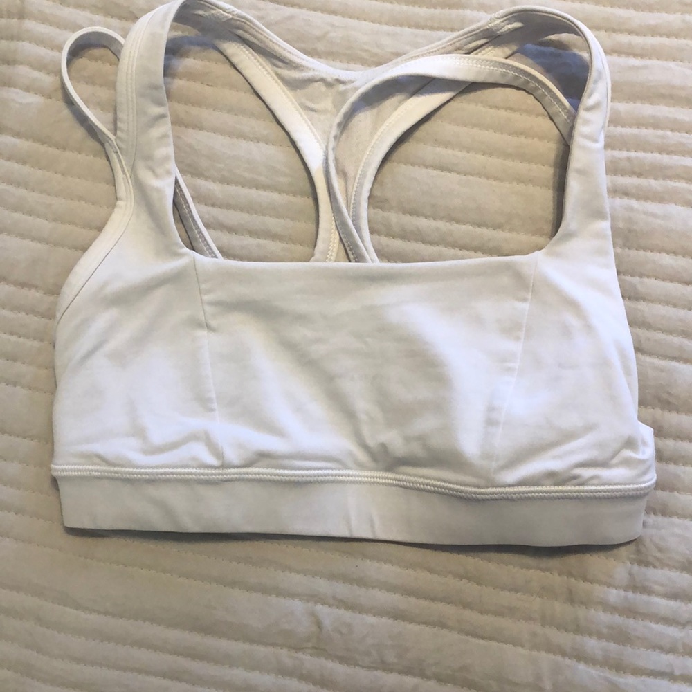 Lululemon white sports bra